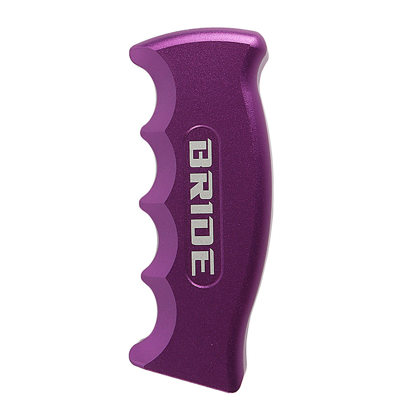 Brand New Bride Universal Purple Aluminum Slotted Pistol Grip Handle Manual Gear Shift Knob Shifter M8 M10 M12