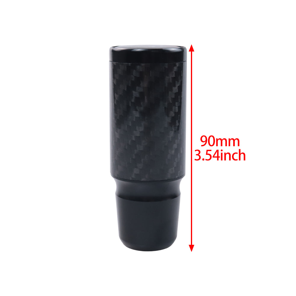 Brand New Universal Mazdaspeed Black Real Carbon Fiber Racing Gear Stick Shift Knob For MT Manual M12 M10 M8