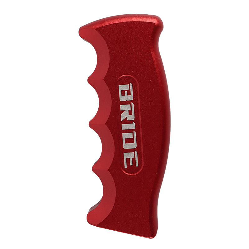 Brand New Bride Universal Red Aluminum Slotted Pistol Grip Handle Manual Gear Shift Knob Shifter M8 M10 M12