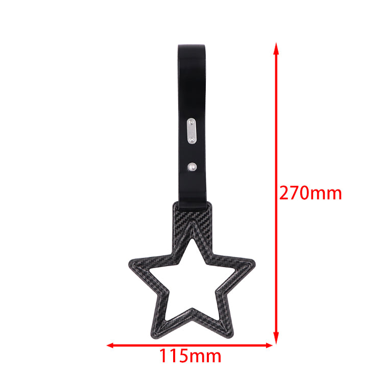 Brand New Star Carbon Fiber JDM TSURIKAWA Subway Bus Handle Strap Charm Drift