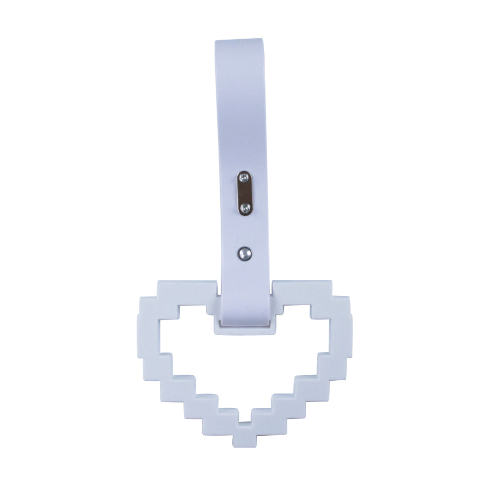 Brand New Minecraft Heart White Handle JDM TSURIKAWA Ring Subway Train Bus Handle Strap Charm Drift