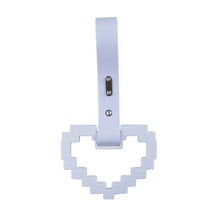 Load image into Gallery viewer, Brand New Minecraft Heart White Handle JDM TSURIKAWA Ring Subway Train Bus Handle Strap Charm Drift