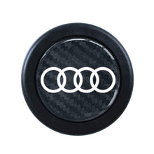 Load image into Gallery viewer, Brand New Universal Audi Car Horn Button Black Steering Wheel Horn Button Center Cap