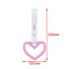 Load image into Gallery viewer, Brand New Heart Pink Handle White Glow in the Dark JDM TSURIKAWA Ring Subway Train Bus Handle Strap Charm Drift