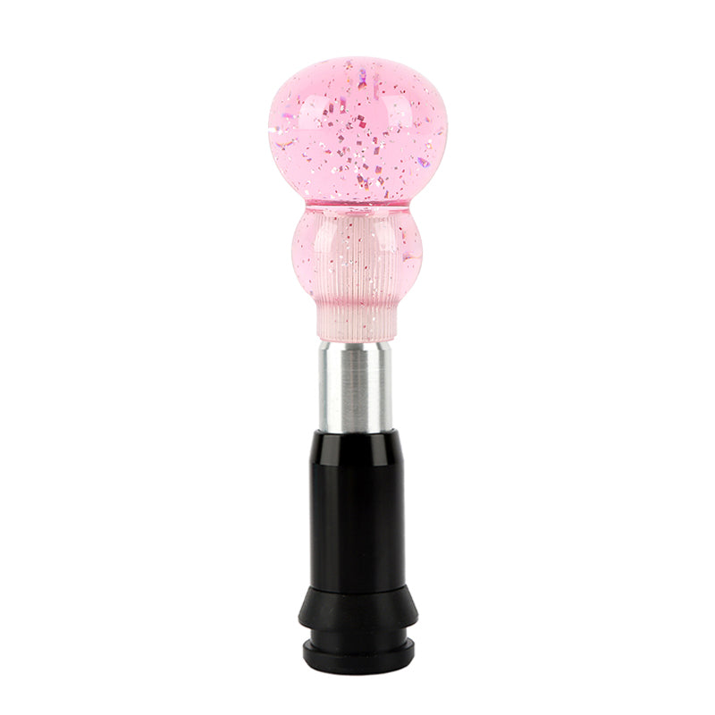 Brand New JDM Pink Glitter Gourd Shape Crystal Automatic Gear Shift Knob Lever Shifter