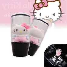 Load image into Gallery viewer, Brand New Universal Hello Kitty Character Crystal Clear Stick Car Manual Gear Shift Knob Shifter Lever Cover