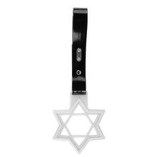 Load image into Gallery viewer, Brand New Hexagram Shaped White JDM TSURIKAWA Subway Bus Black Handle Strap Charm Drift