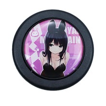 Load image into Gallery viewer, Brand New Universal Anime Hentai Car Horn Button Black Steering Wheel Center Cap