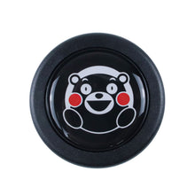 Load image into Gallery viewer, Brand New Universal JDM Anime Kumamon Car Horn Button Black Steering Wheel Center Cap