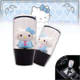 Brand New Universal Hello Kitty Character Crystal Clear Stick Car Manual Gear Shift Knob Shifter Lever Cover