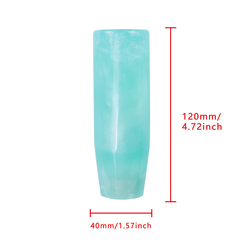 Brand New 12CM Universal Pearl Long Teal Stick Manual Car Gear Shift Knob Shifter M8 M10 M12