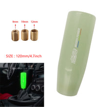 Load image into Gallery viewer, Brand New Universal 12CM Mugen Glow in the Dark Green Pearl Long Stick Manual Car Gear Shift Knob Shifter M8 M10 M12