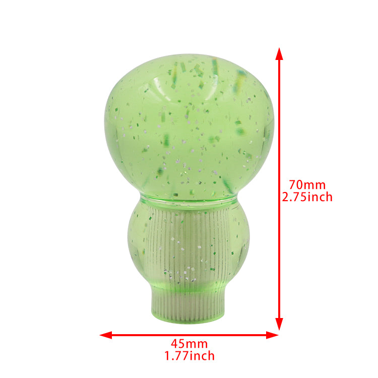 BRAND NEW JDM UNIVERSAL GOURD Glitter Green Manual Car Racing Gear Shift Knob Shifter M8 M10 M12