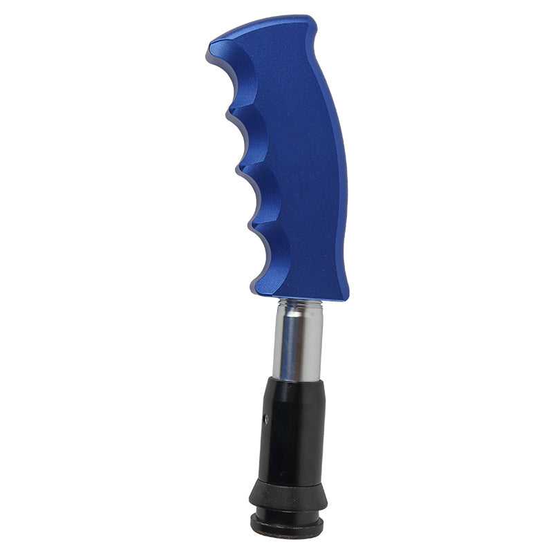 Brand New JDM Blue Aluminum Slotted Pistol Grip Handle Automatic Gear Shift Knob Shifter