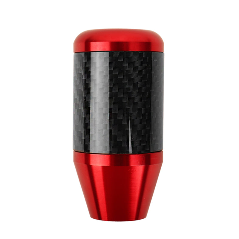 Brand New Universal Mitsubishi Red Real Carbon Fiber Racing Gear Stick Shift Knob For MT Manual M12 M10 M8