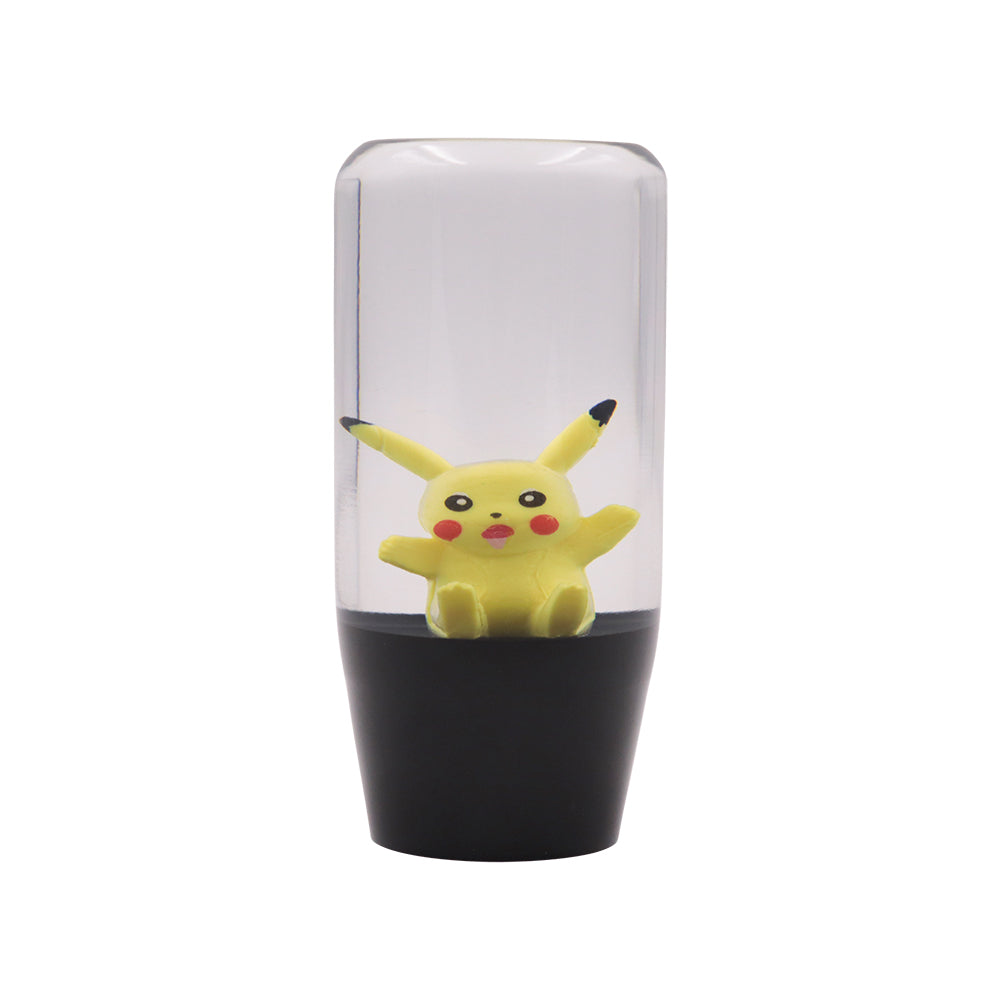 Brand New 1PCS Universal 9CM JDM Clear Anime Pikachu Manual Car Black Base Racing Stick Shift Knob M8 M10 M12