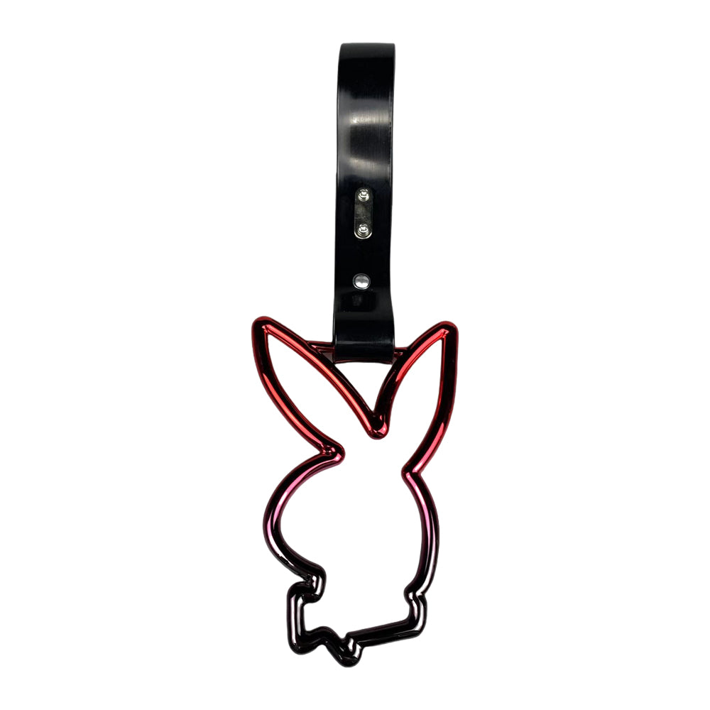 Brand New Playboy Bunny Shaped Rainbow JDM TSURIKAWA Subway Bus Black Handle Strap Charm Drift