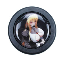 Load image into Gallery viewer, Brand New Universal Anime Hentai Car Horn Button Black Steering Wheel Center Cap