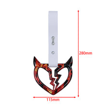 Load image into Gallery viewer, Brand New Devil Demon Broken Heart White JDM TSURIKAWA Ring Subway Train Bus Handle Strap Charm Drift