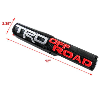 BRAND NEW 1PCS UNIVERSAL 3D TRD OFF ROAD Side Fender Front Door Badge Logo Nameplate Emblem