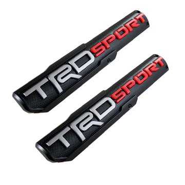 BRAND NEW 2PCS UNIVERSAL 3D TRD SPORT Side Fender Front Door Badge Logo Nameplate Emblem