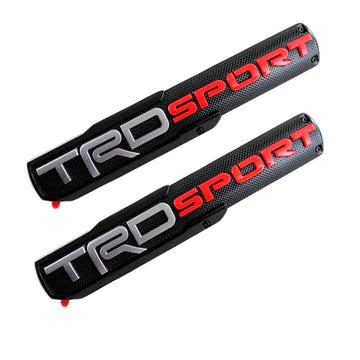 BRAND NEW 2PCS UNIVERSAL 3D TRD SPORT Side Fender Front Door Badge Logo Nameplate Emblem