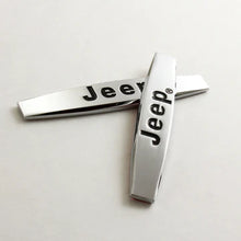 Load image into Gallery viewer, BRAND NEW UNIVERSAL 2PCS JEEP 3D METAL EMBLEM BADGE STICKER