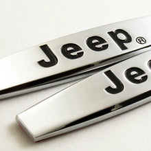 Load image into Gallery viewer, BRAND NEW UNIVERSAL 2PCS JEEP 3D METAL EMBLEM BADGE STICKER