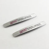 BRAND NEW UNIVERSAL 2PCS SUBARU STI 3D METAL EMBLEM BADGE STICKER