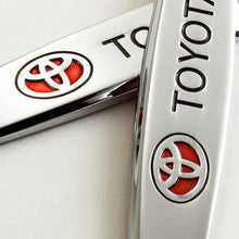 Load image into Gallery viewer, BRAND NEW UNIVERSAL 2PCS TOYOTA 3D METAL EMBLEM BADGE STICKER