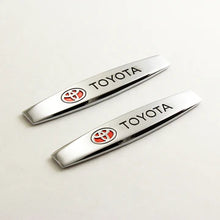 Load image into Gallery viewer, BRAND NEW UNIVERSAL 2PCS TOYOTA 3D METAL EMBLEM BADGE STICKER