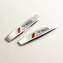 Load image into Gallery viewer, BRAND NEW UNIVERSAL 2PCS TOYOTA TRD 3D METAL EMBLEM BADGE STICKER