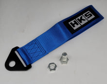 Load image into Gallery viewer, Brand New Universal HKS Race High Strength Blue Tow Towing Strap Hook For Front / REAR BUMPER JDM