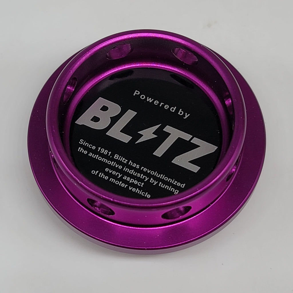 Brand New BLITZ Purple Engine Oil Fuel Filler Cap Billet For Toyota