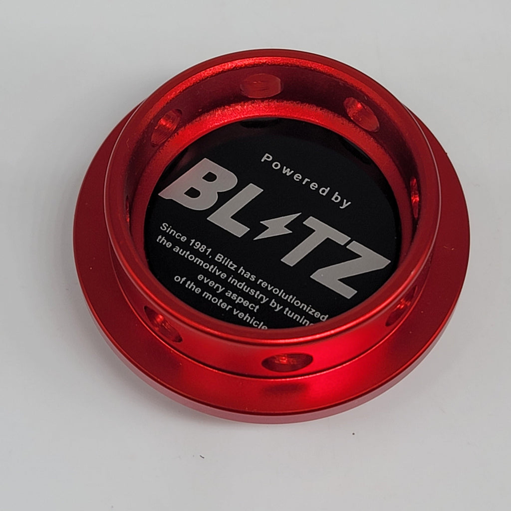 Brand New BLITZ Red Engine Oil Fuel Filler Cap Billet For Toyota