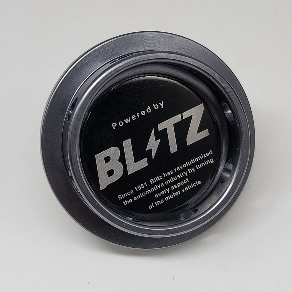 Brand New BLITZ Gunmetal Engine Oil Fuel Filler Cap Billet For Nissan