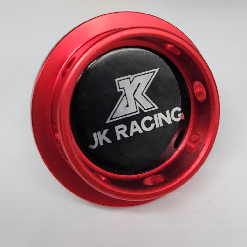 Brand New JK RACING Red Engine Oil Fuel Filler Cap Billet For Nissan