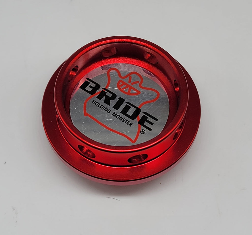 Brand New Bride Red Engine Oil Fuel Filler Cap Billet For Nissan