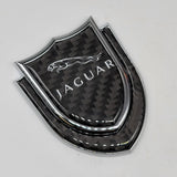 BRAND NEW JAGUAR 1PCS Metal Real Carbon Fiber VIP Luxury Car Emblem Badge Decals