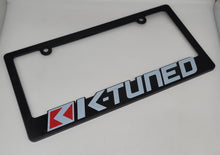 Load image into Gallery viewer, Brand New Universal 1PCS K-TUNED ABS Plastic Black License Plate Frame Cover