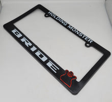 Load image into Gallery viewer, Brand New Universal 1PCS BRIDE ABS Plastic Black License Plate Frame Cover