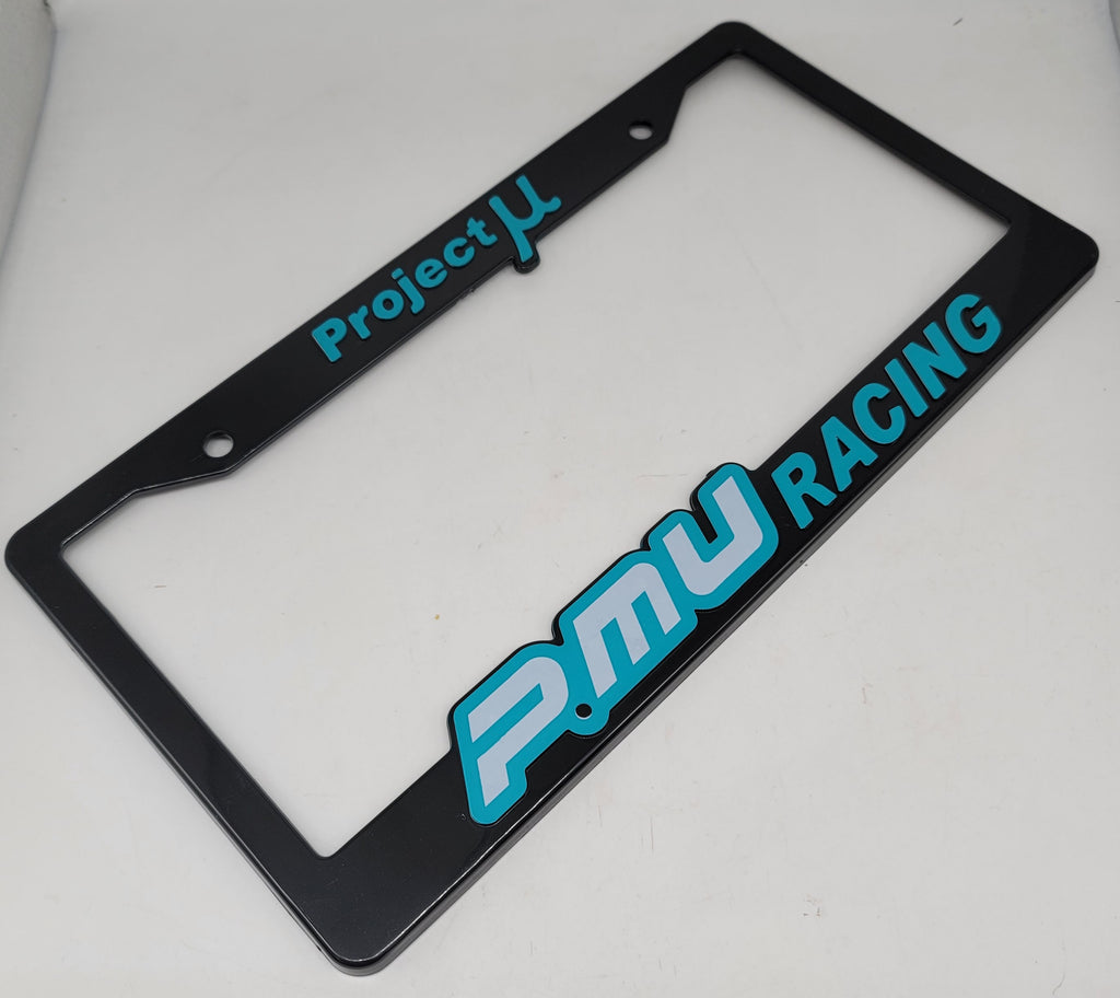 Brand New Universal 1PCS PROJECT MU ABS Plastic Black License Plate Frame Cover