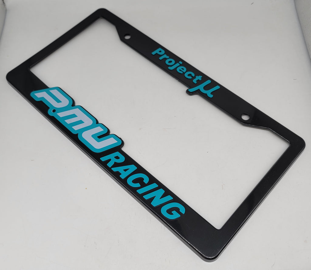 Brand New Universal 1PCS PROJECT MU ABS Plastic Black License Plate Frame Cover