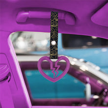 Load image into Gallery viewer, Brand New Broken Heart Purple JDM TSURIKAWA Ring Subway Train Bus Handle Strap Charm Drift