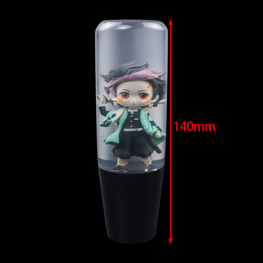 Brand New Universal Anime Character Crystal Clear Stick Car Manual Gear Shift Knob Shifter Lever Cover