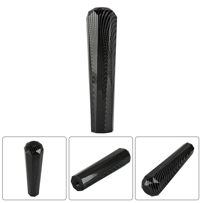 BRAND NEW JDM 200mm Universal Diamond Carbon Fiber Style Aluminum Manual Gear Stick Shift Knob Shifter M8 M10 M12