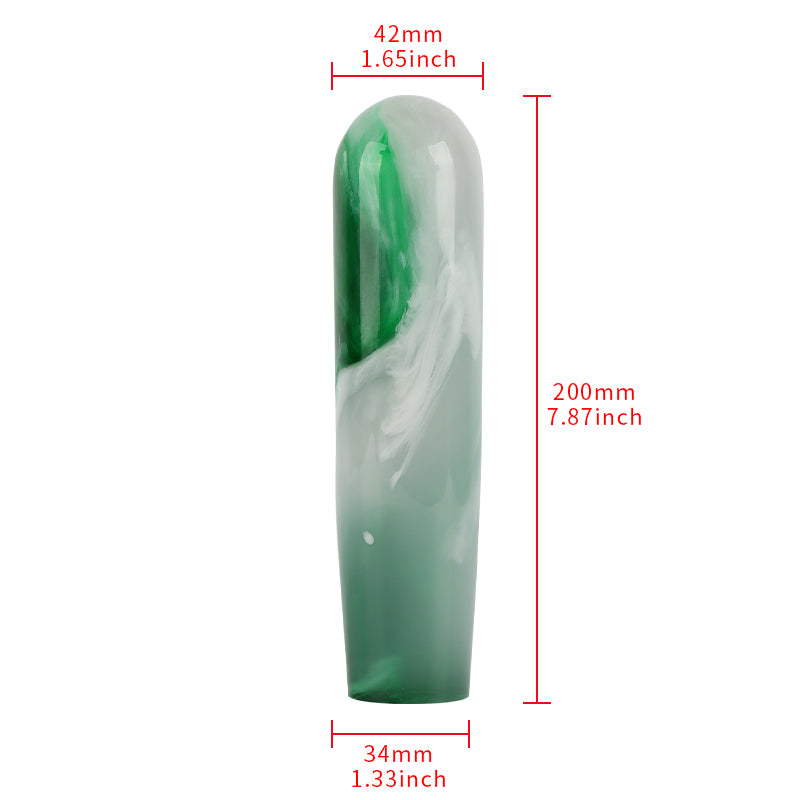 Brand New JDM Universal JDM Green 20CM Marble Style Stick Manual Gear Shift Knob Shifter M8 M10 M12