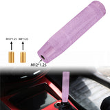 Brand New Universal 20CM Glitter Transparent Purple Manuel Shift Knob Racing Gear Shift Knob M12 M10 M8