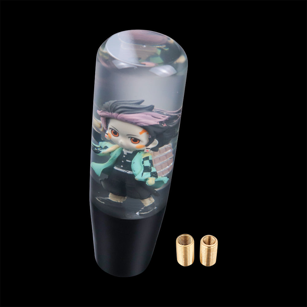 Brand New Universal Anime Character Crystal Clear Stick Car Manual Gear Shift Knob Shifter Lever Cover