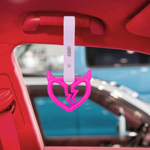 Load image into Gallery viewer, Brand New Devil Demon Broken Heart Pink JDM TSURIKAWA Ring Subway Train Bus Handle Strap Charm Drift